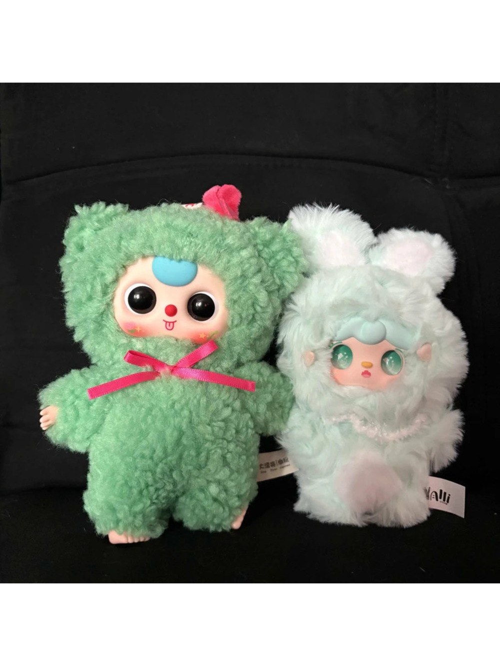 green plush keychain bundle